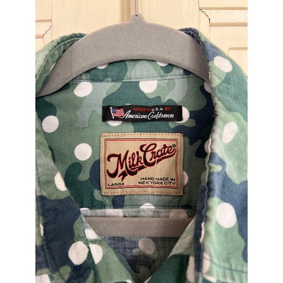 Milk Crate MilkCrate Athletics size large men’s button down shirt camouflage - Picture 2 of 4